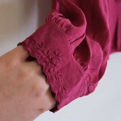 silk china blouse