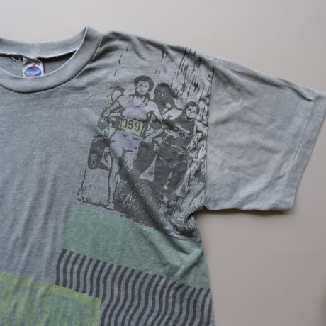 over dye tee / black