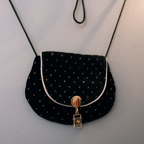 gold dot pochette with Pēgasos
