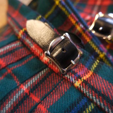 made in Scotland / wool check skirt