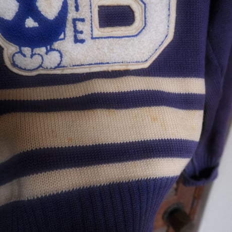 vintage lettered knit
