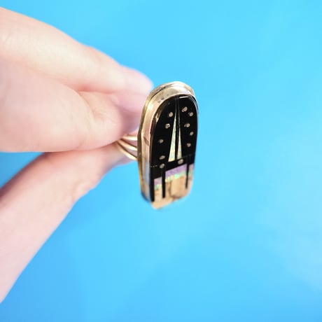 navajo / “Night sky” ring