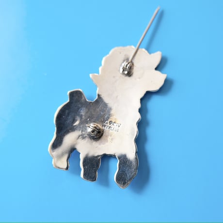 Indian jewelry/ “alpaca” silver brooch
