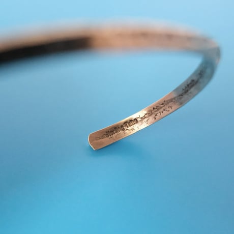 navajo "Elaine Tahe" stamp bangle