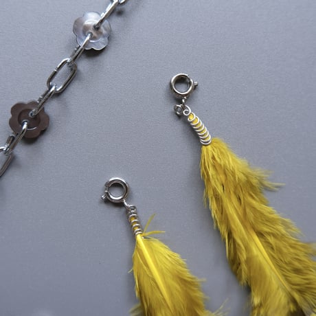 eski. original "shell × chain" necklace