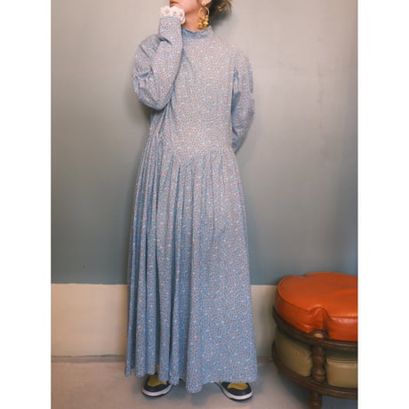 60-70s vintage flower dress