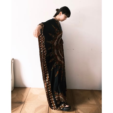 ethnic poncho dress