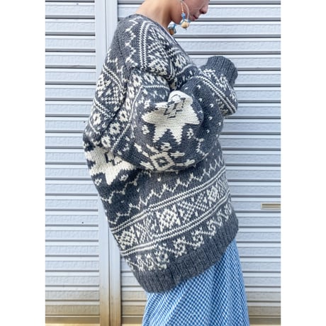 BOSTON TRADERS / snow crystal knit