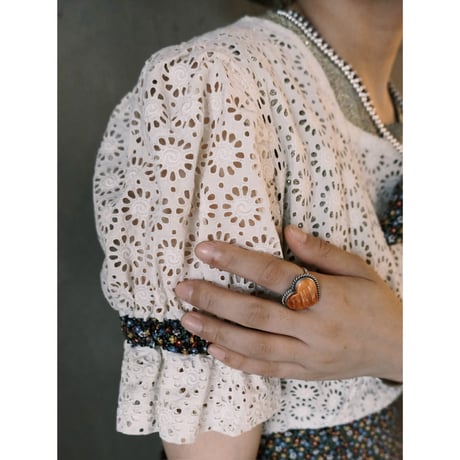 vintage / lace × flower dress