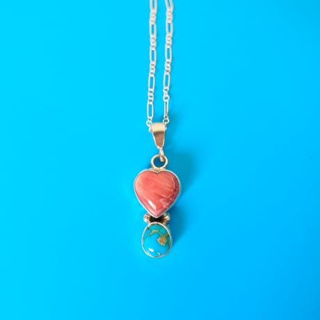 navajo / "heart" necklace