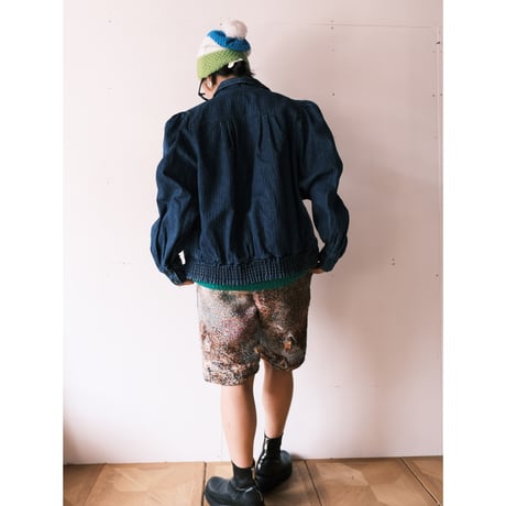 puff sleeve denim jacket