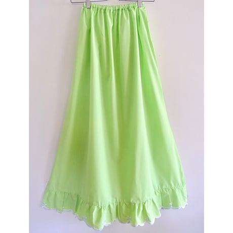 embroidery setup (tops×skirt) “light green”
