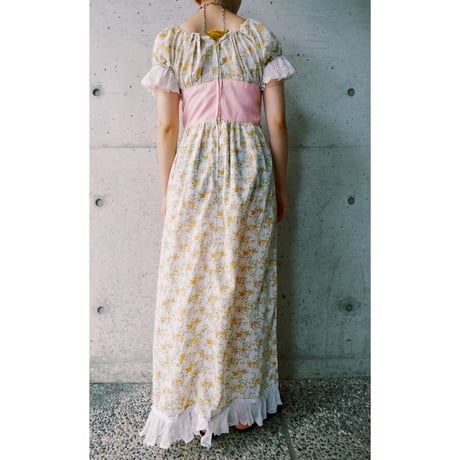 70s flower dress ※as is