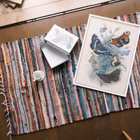 vintage rug / multi color
