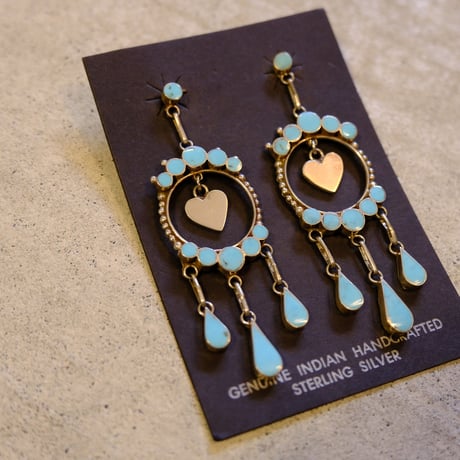 Indian jewelry / turquoise heart pierce