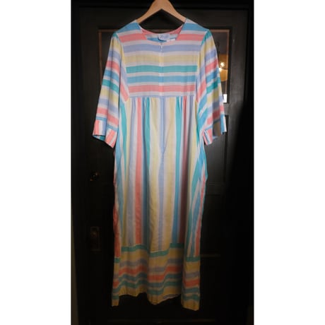 rainbow long dress / made in USA