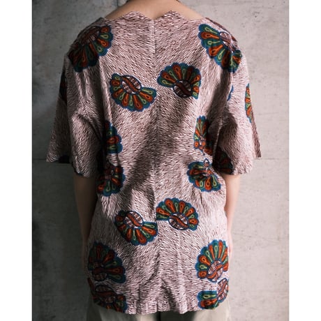 African batik unique neck-hole tops