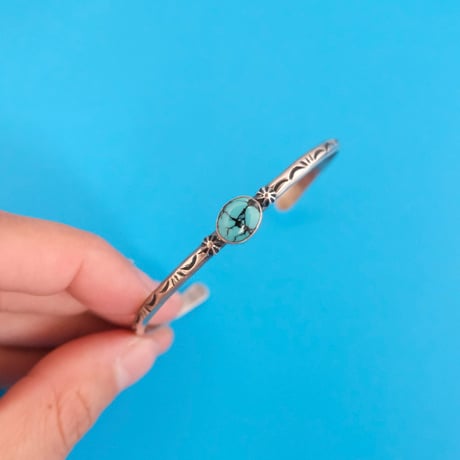 navajo / stamp work bangle