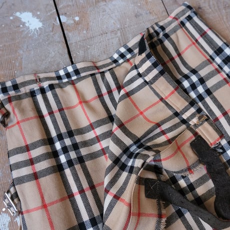BURBERRY'S / check skirt / made in England