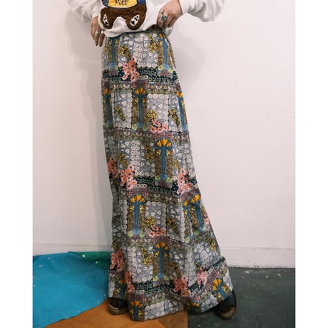 〜70s flower skirt