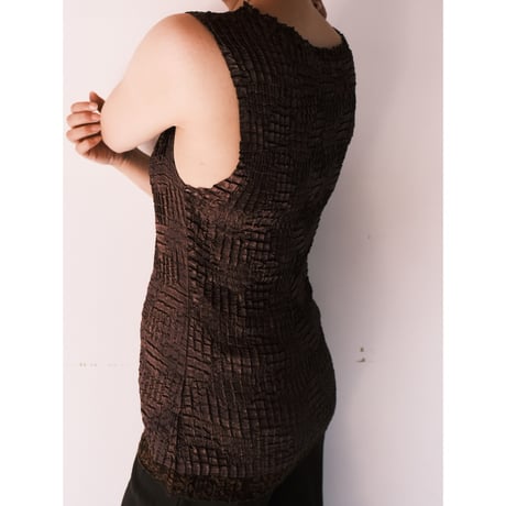wrinkle ns tops / brown