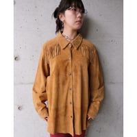 leather shirt with fringe