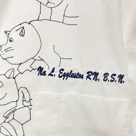 eski. × 画楽 / hand drawn coat