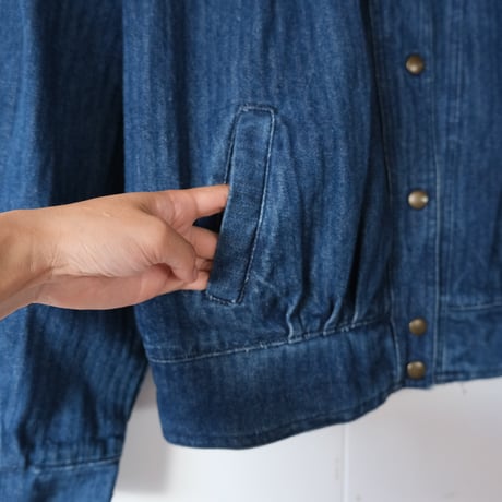 puff sleeve denim jacket