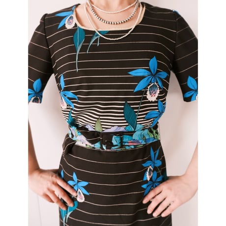 blue flower dress