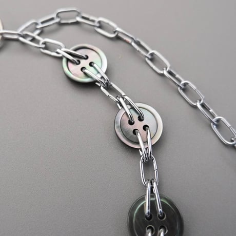 eski. original shell chain necklace "feather"