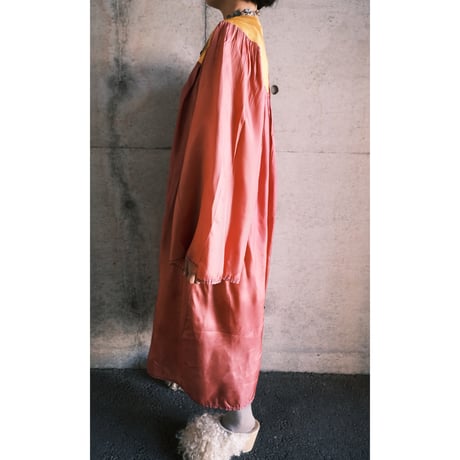 eski. remake / acetate gown with rabbit patch