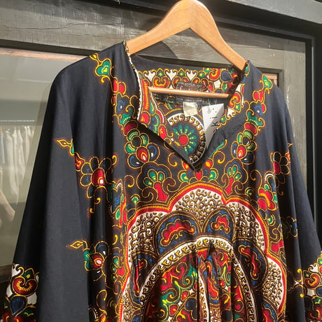 ethnic poncho dress