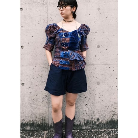 African batik tops with rhinestones