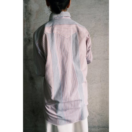 Ranch and town / stripe western shirt