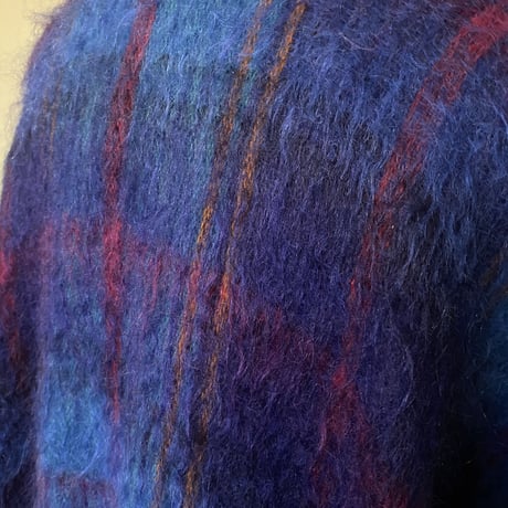 LOCHARRON / mohair check cape