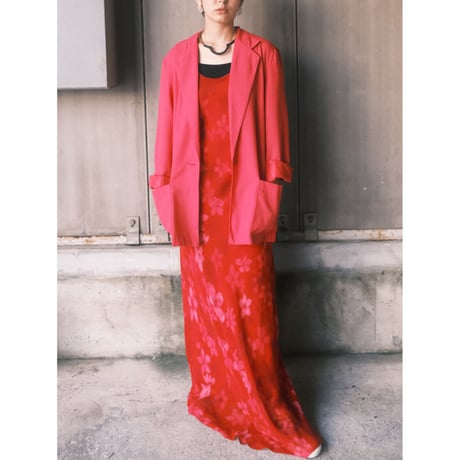 color tailored jacket / pink