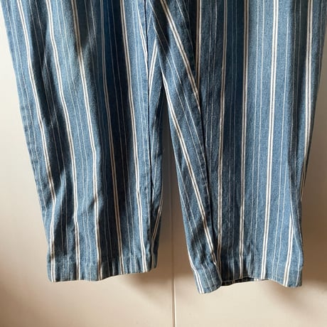 denim stripe all-in-one