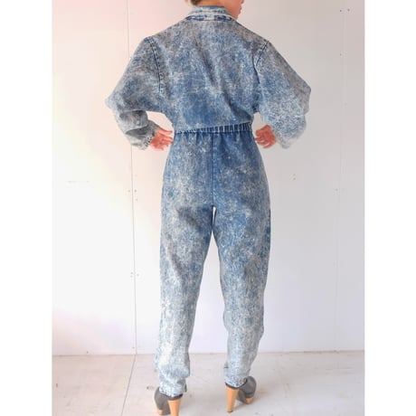 chemical denim all-in-one