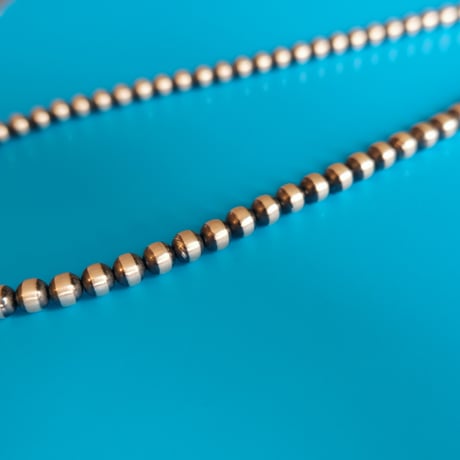 navajo perl / oxidized silver / 6mm46cm