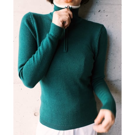 BrooksBrothers / half zip knit