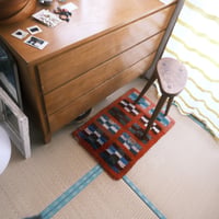 vintage rug "shaggy check"