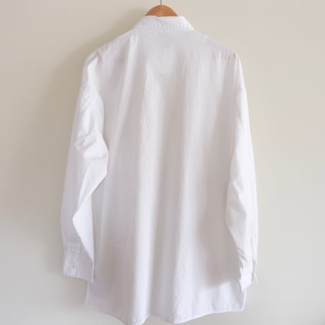 "hatome" design shirt / white
