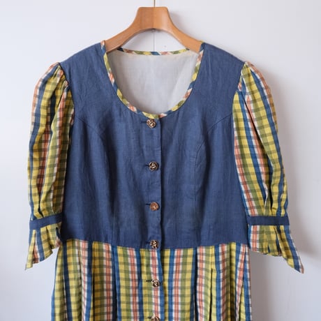 tyrol dress / yellow check
