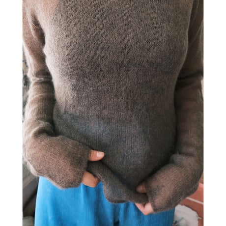 see-through mohair knit