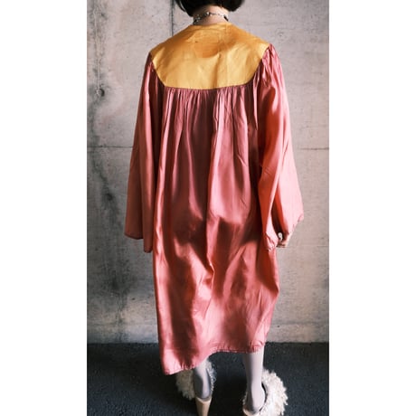 eski. remake / acetate gown with rabbit patch