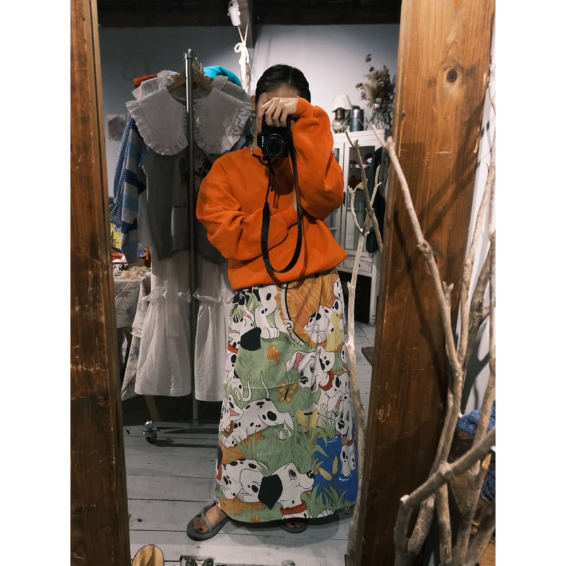 eski. original remake / bed sheet skirt 