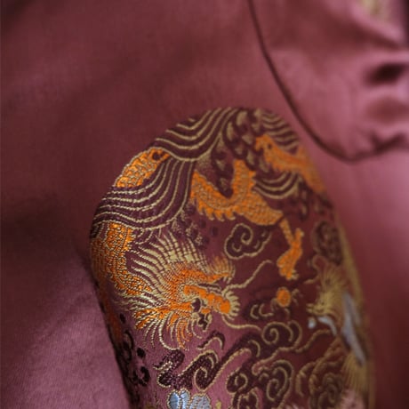 China  gown / wine red