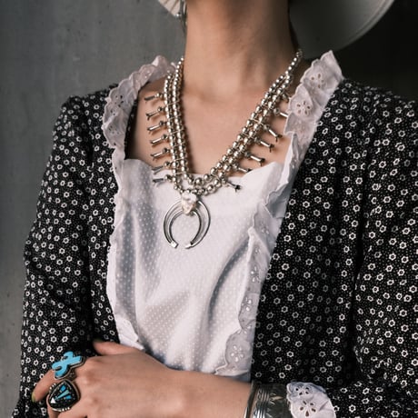 navajo "PhillGarcia" / squash blossom naja necklace
