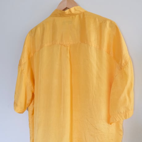 S/S silk shirt / "yellow"