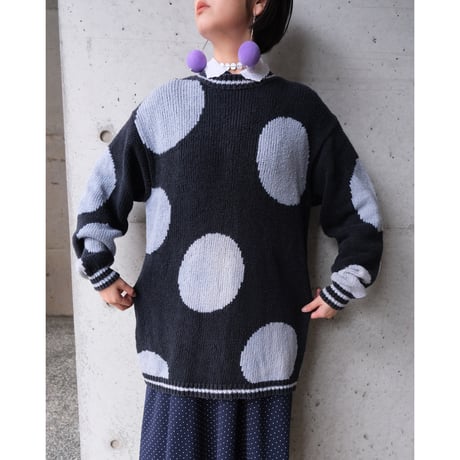 dot cotton knit